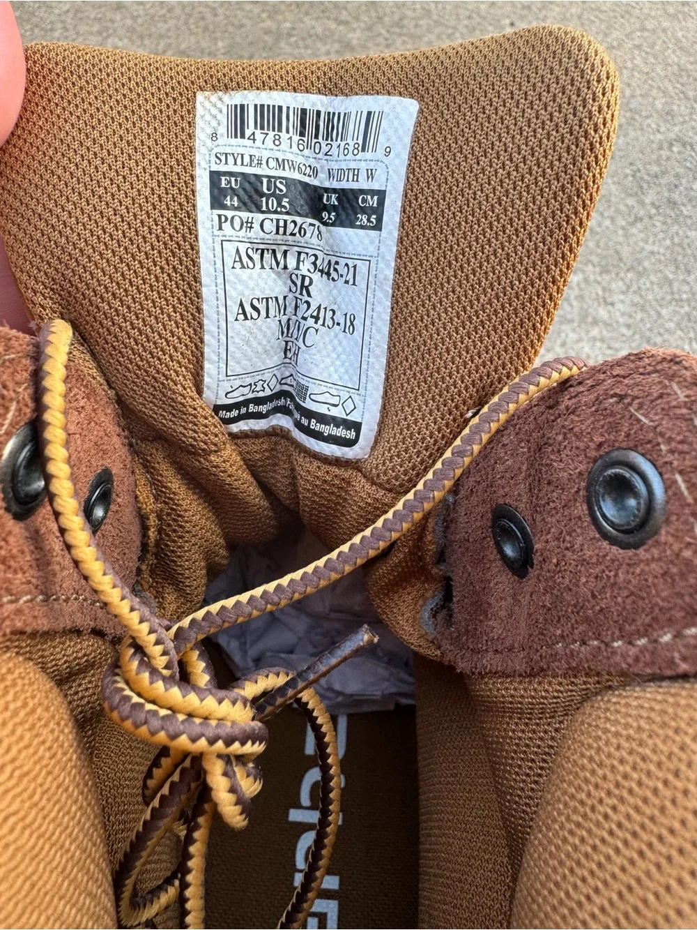 NWT Carhartt heritage waterproof 6 in steel toe boots